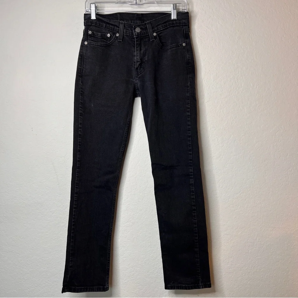 Levi’s 511 Slim Fit Jeans 99% Cotton W29 L30 Black Wash Stretch Men’s Skinny EUC